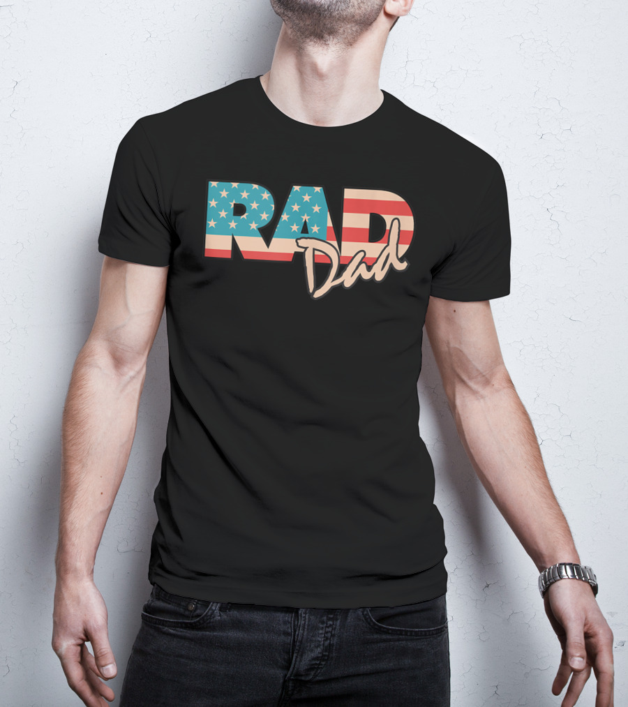 Rad Dad Vintage 1990's American Flag T-Shirt