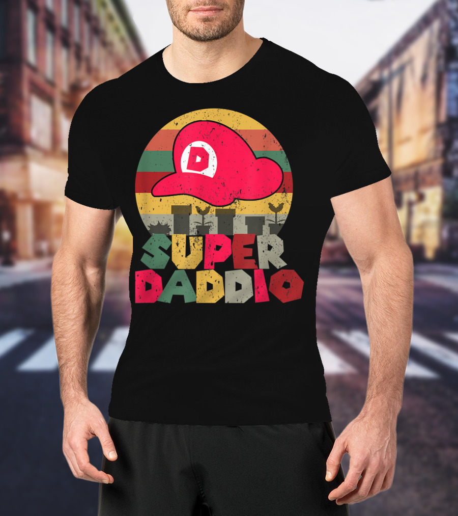 Super Daddio Retro Gamer Dad Hat T-Shirt