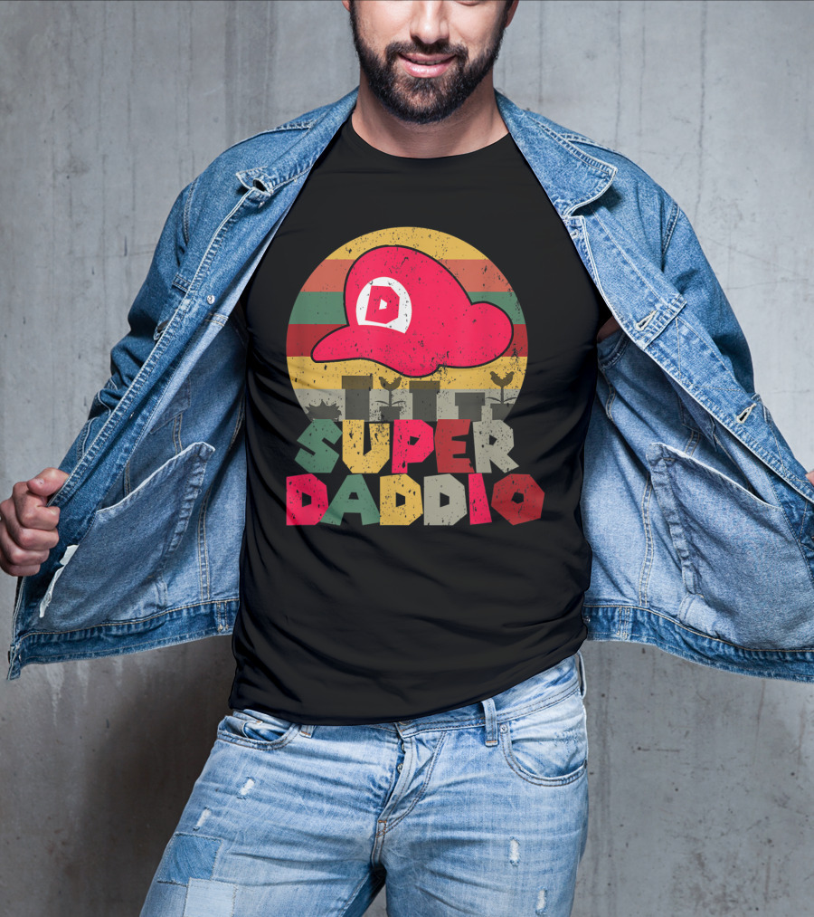 Super Daddio Retro Gamer Dad Hat T-Shirt