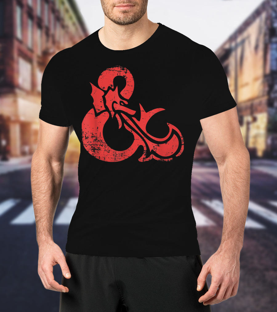 Dungeons And Dragons Red Ampersand Dragon T-Shirt