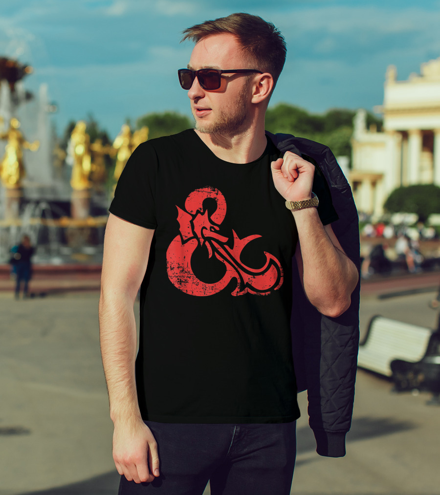 Dungeons And Dragons Red Ampersand Dragon T-Shirt