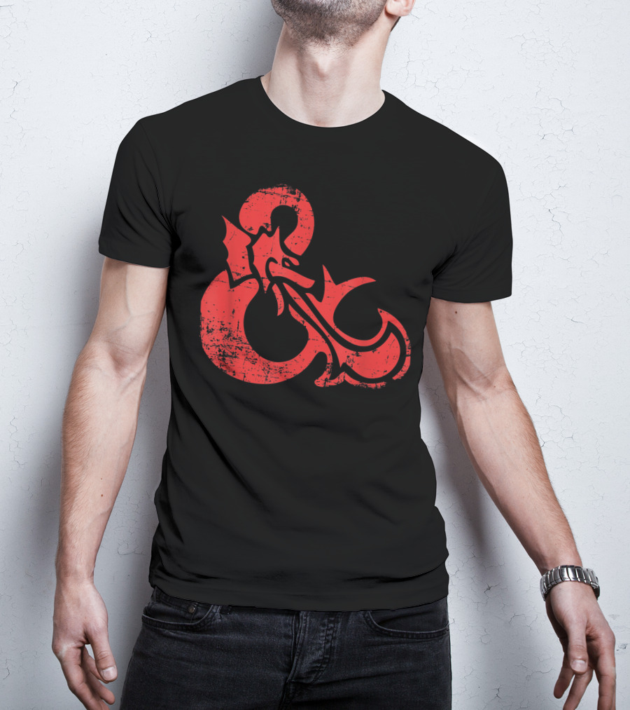 Dungeons And Dragons Red Ampersand Dragon T-Shirt