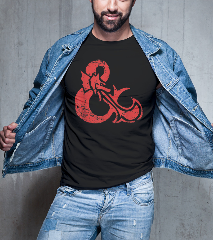 Dungeons And Dragons Red Ampersand Dragon T-Shirt