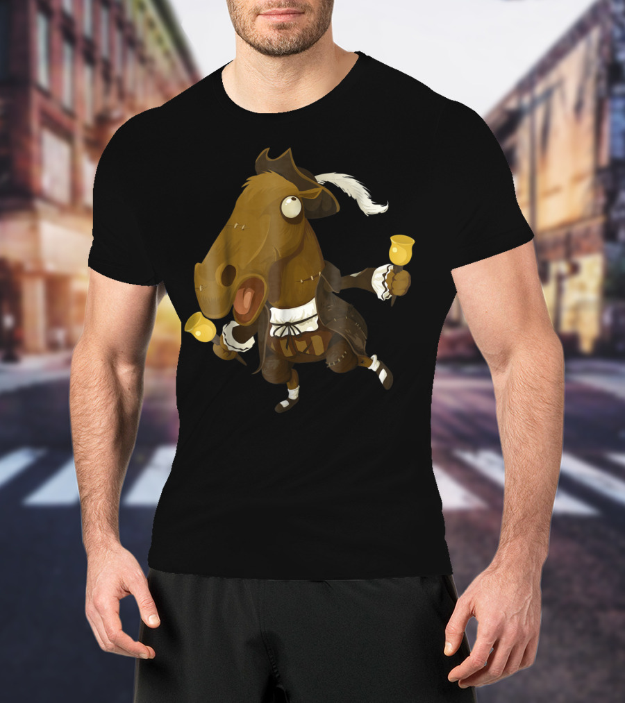 Funny Horse Joke For Horse Lovers Bell-Ringing 18th Century T-Shirt
