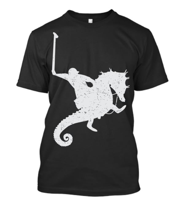 Funny Cute Water Polo Sea Horse Rider T-Shirt