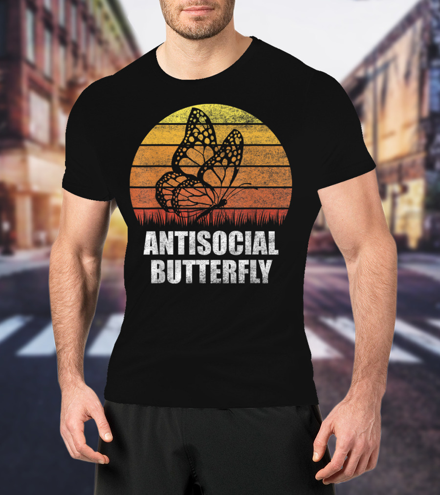 Antisocial Butterfly Classic Vintage Sunset T-Shirt