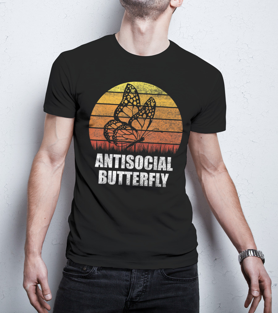 Antisocial Butterfly Classic Vintage Sunset T-Shirt