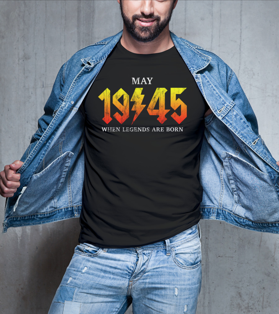 Classic Rock Legend Born May 1945 When Legends Are Born T-Shirt