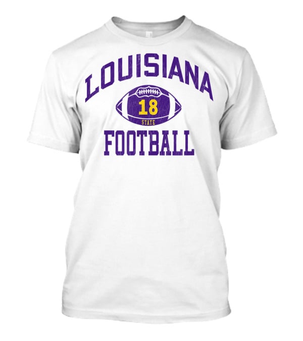 Louisiana State 18 Football Classic Number T-Shirt