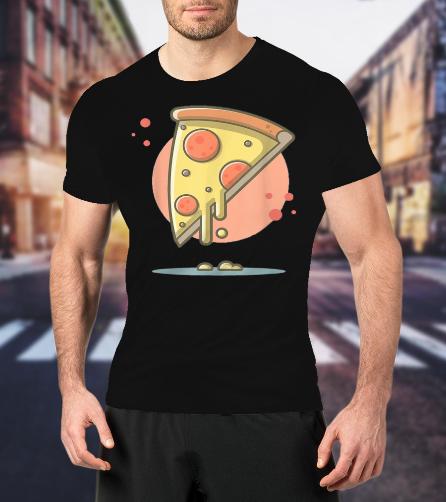 Classic Vintage Pizza Lover Funny Slice T-Shirt