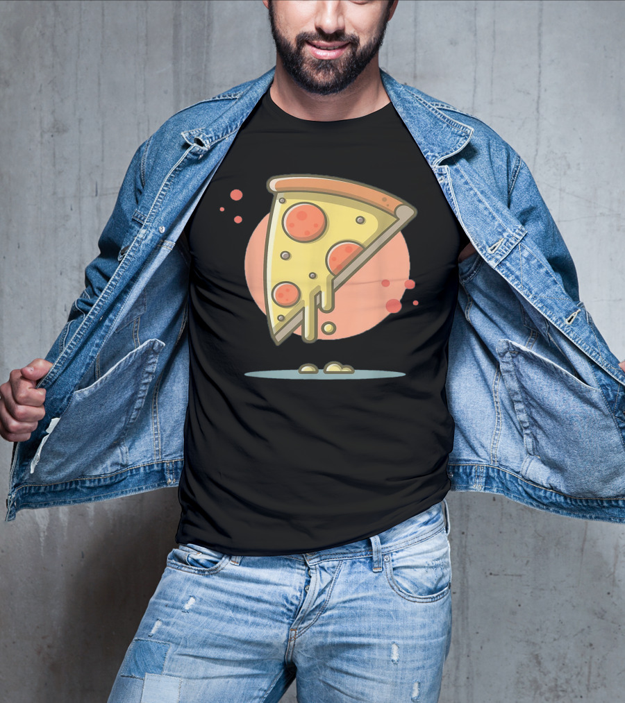Classic Vintage Pizza Lover Funny Slice T-Shirt
