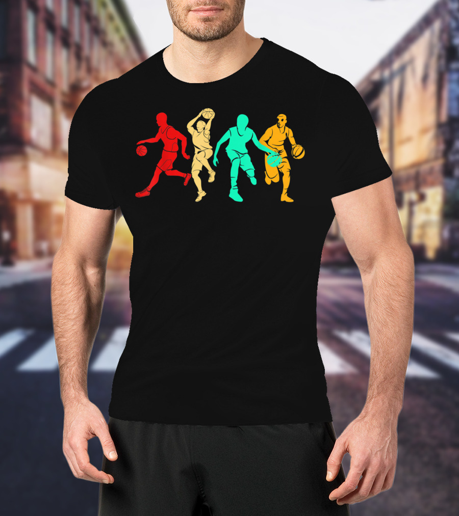 Classic Vintage Style Basketball Player T-Shirt