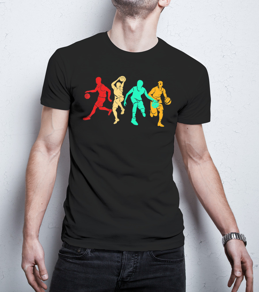 Classic Vintage Style Basketball Player T-Shirt