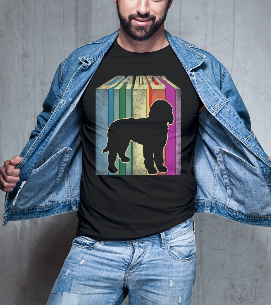Daddy Multicolor Silhouette Doodle T-Shirt
