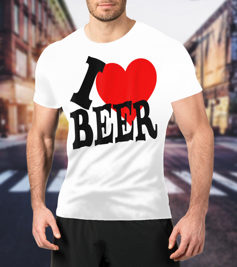 I Love Beer Cool Classic Party Lover T-Shirt