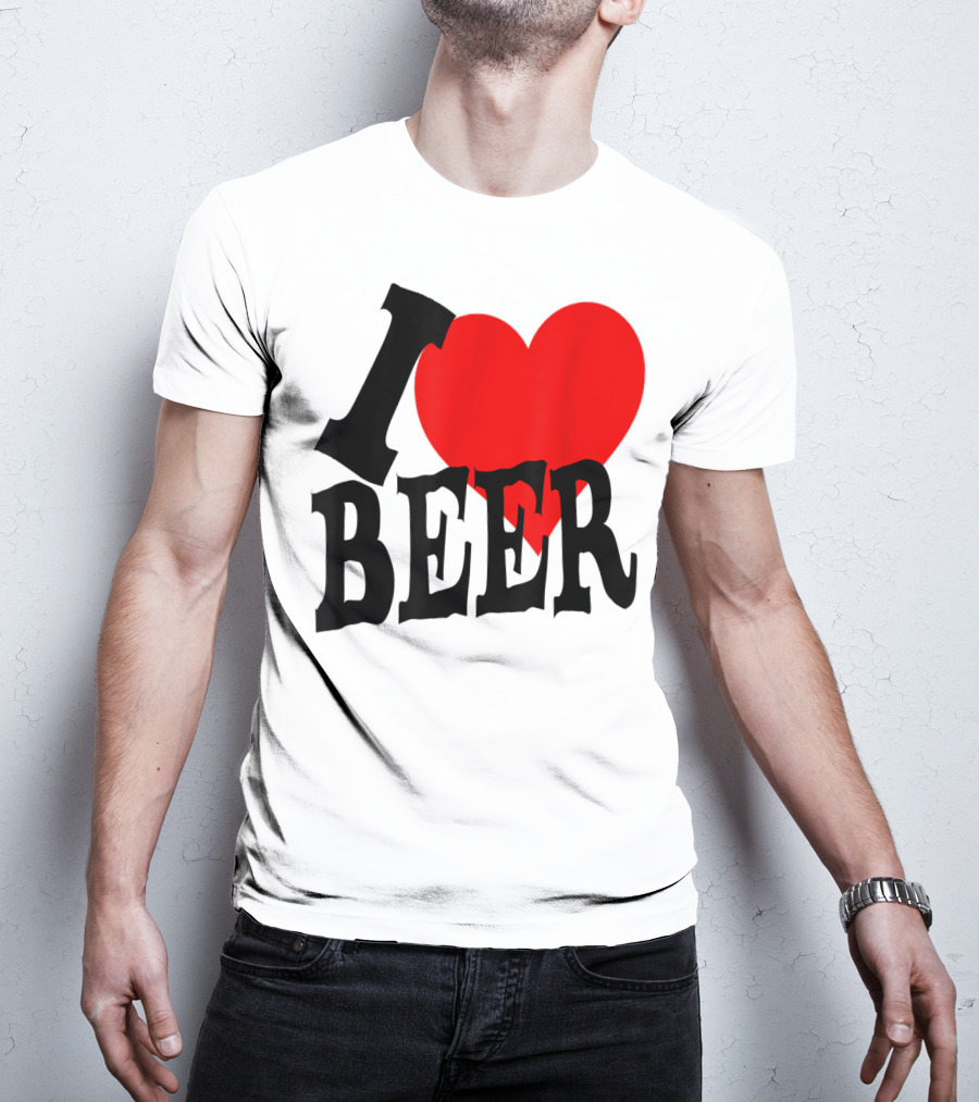 I Love Beer Cool Classic Party Lover T-Shirt