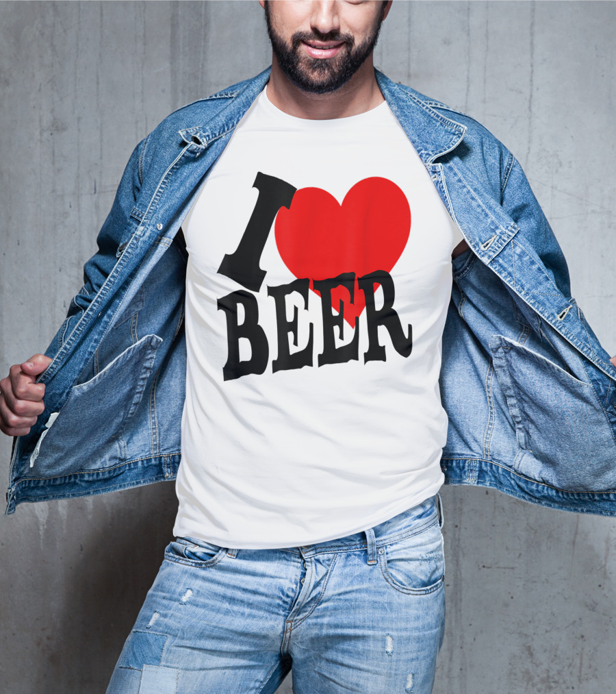 I Love Beer Cool Classic Party Lover T-Shirt