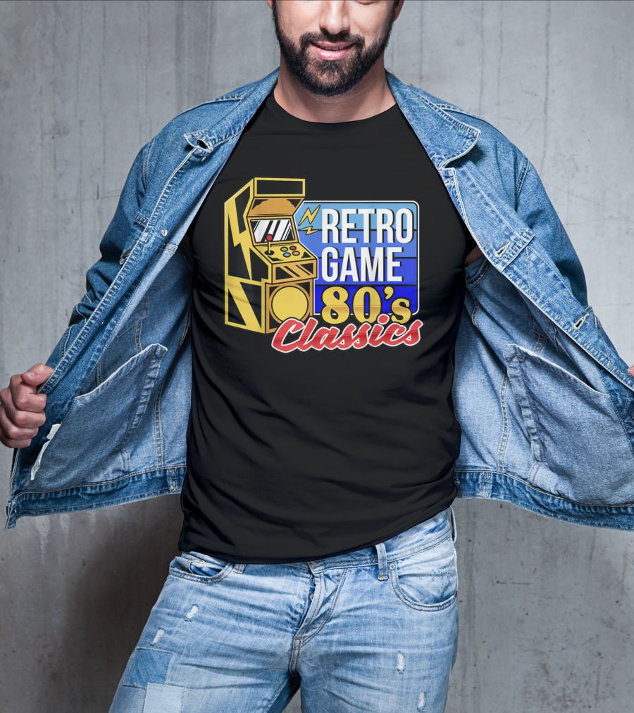 Retro Game 80's Classics Arcade Machine T-Shirt