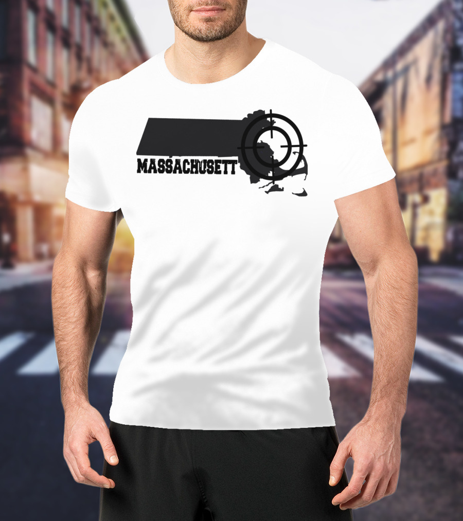 Massachusetts Target Map Fun T-Shirt