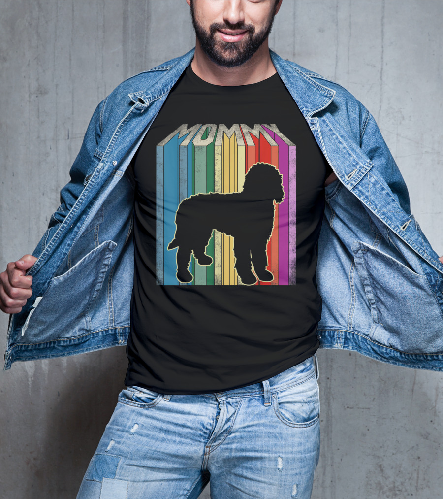 Rainbow Mommy Doodle Dog T-Shirt