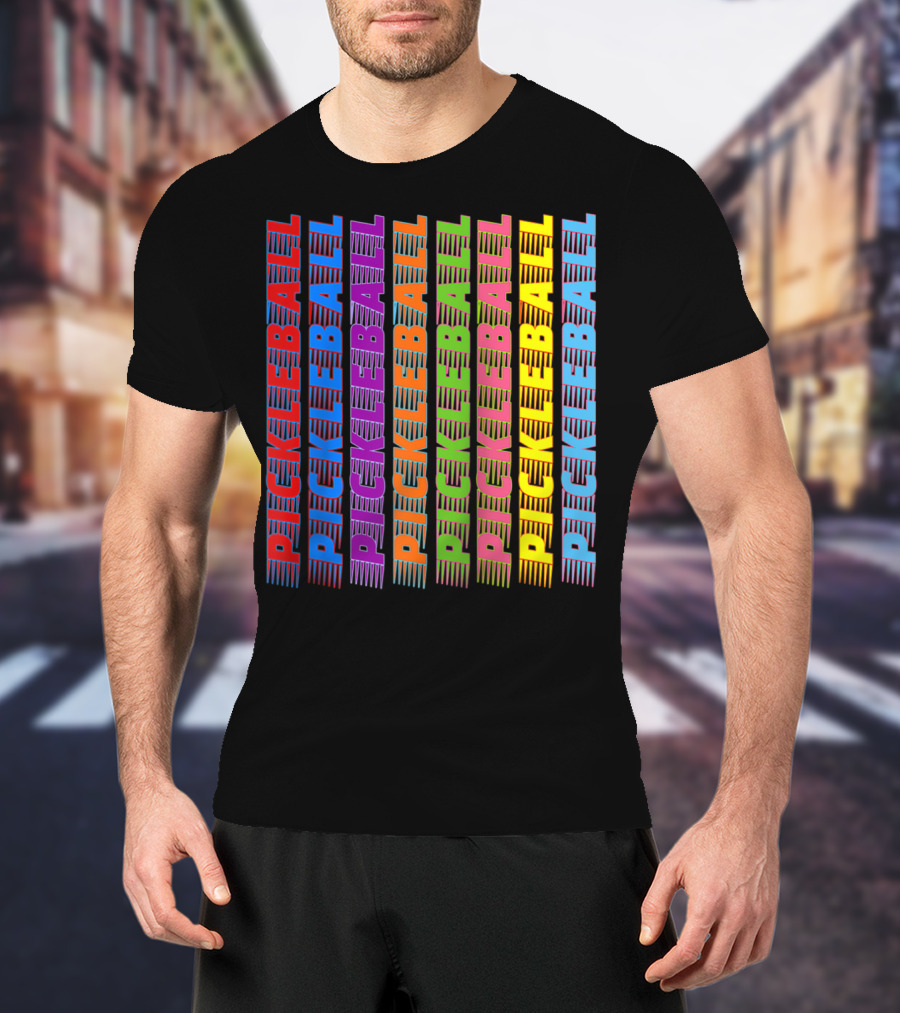 Pickleball Classic Multi-Colored T-Shirt
