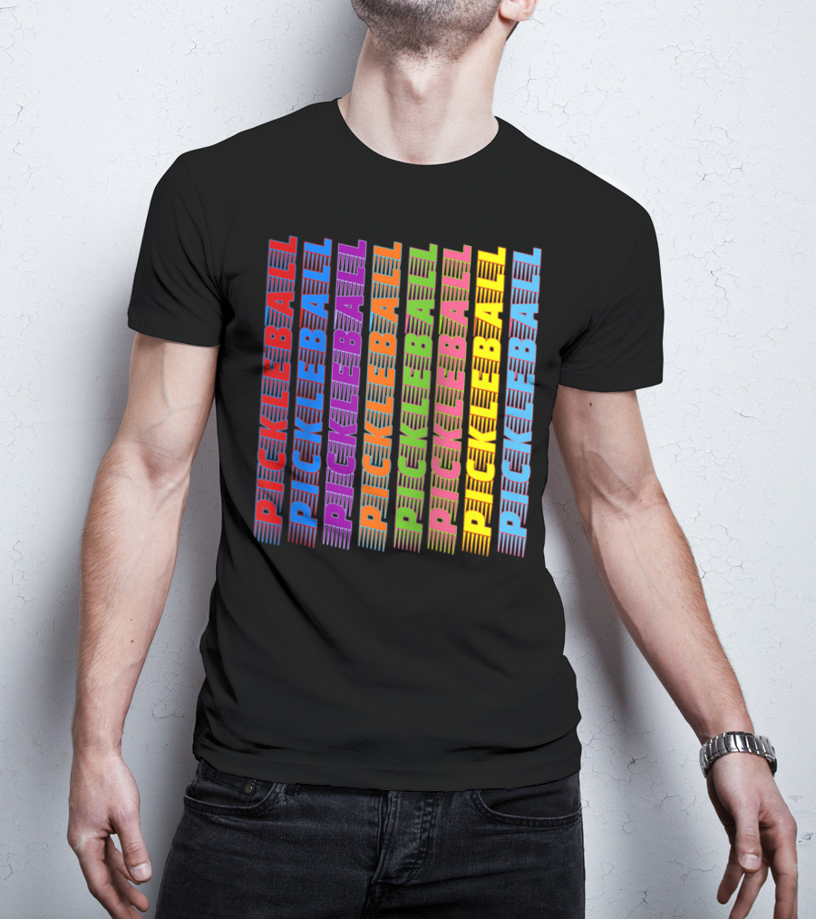 Pickleball Classic Multi-Colored T-Shirt