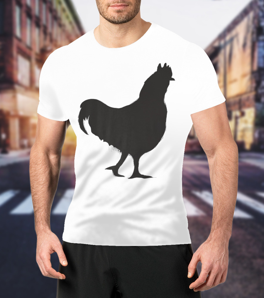 Chicken Poultry Silhouette Icon T-Shirt