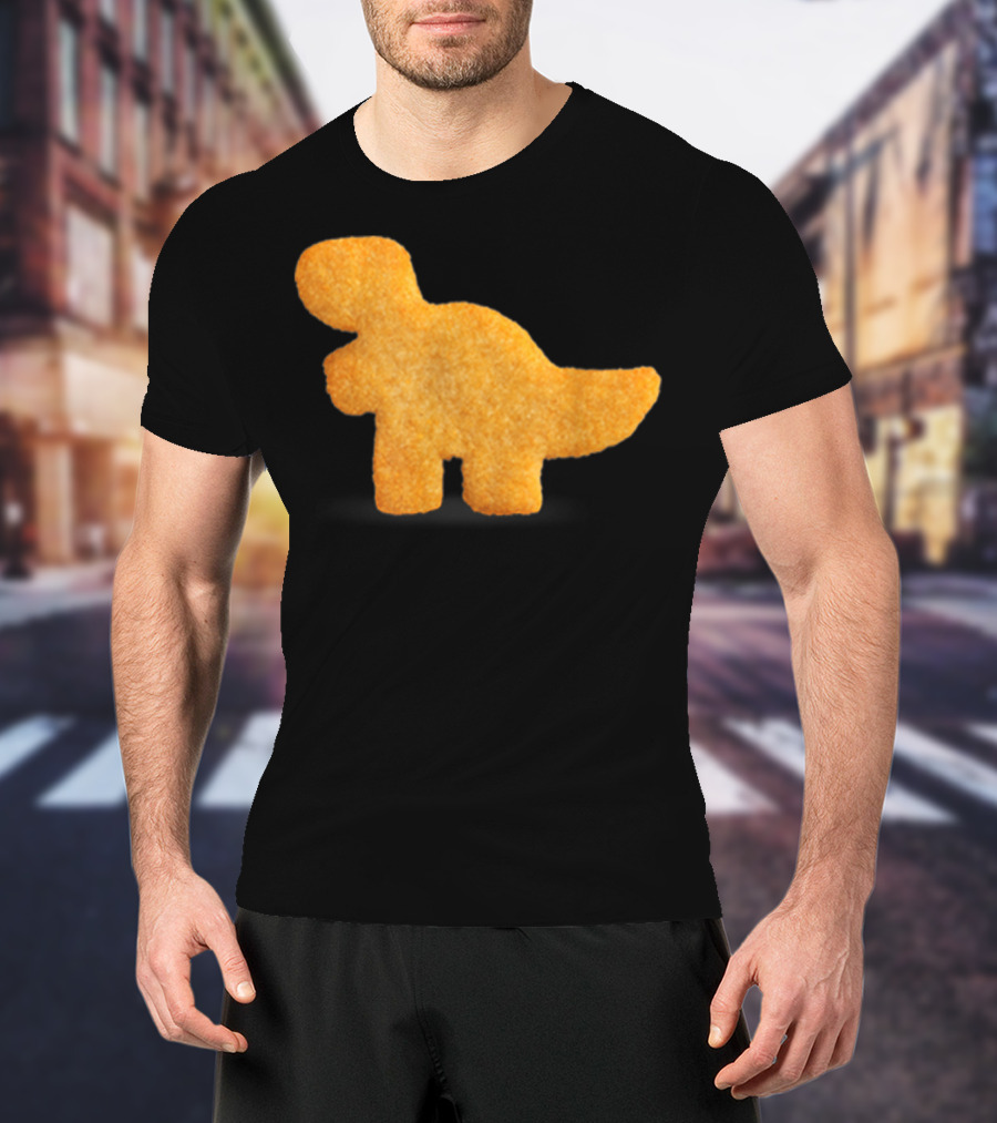 Dino T-Rex Chicken Nugget Funny Dinosaur T-Shirt