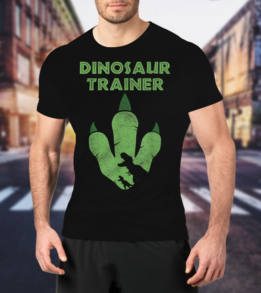Dinosaur Trainer Big Jurassic Footprint With T-Rex T-Shirt
