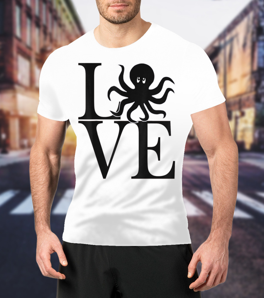 LOVE Octopus Dive Dive Dive T-Shirt
