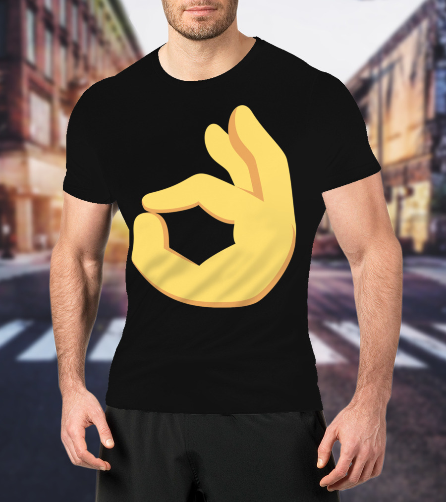 Emoji Ok Hand Sign Okay Yes Dank T-Shirt