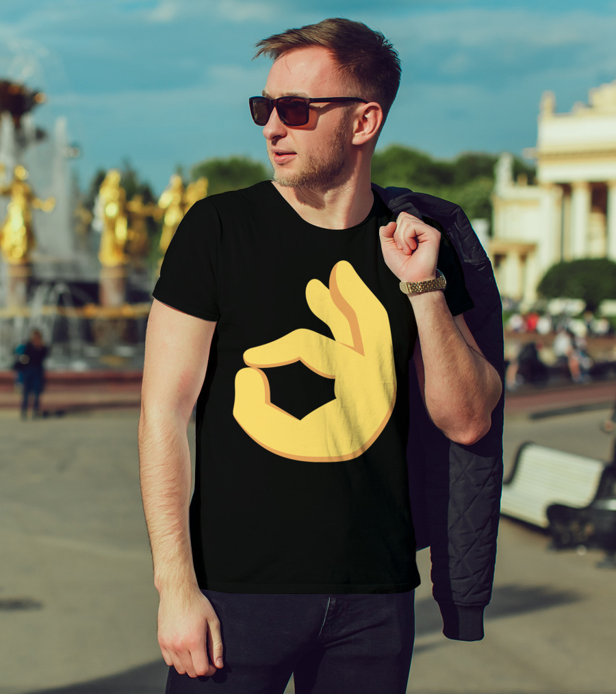 Emoji Ok Hand Sign Okay Yes Dank T-Shirt