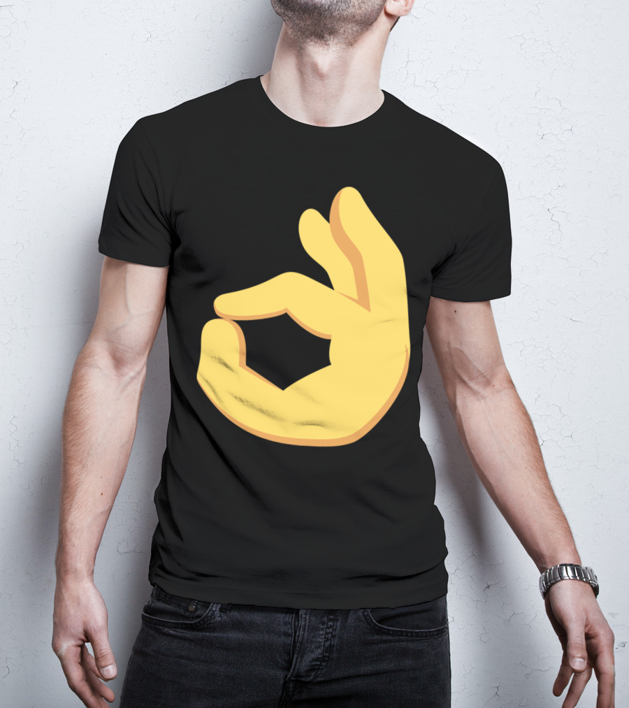 Emoji Ok Hand Sign Okay Yes Dank T-Shirt