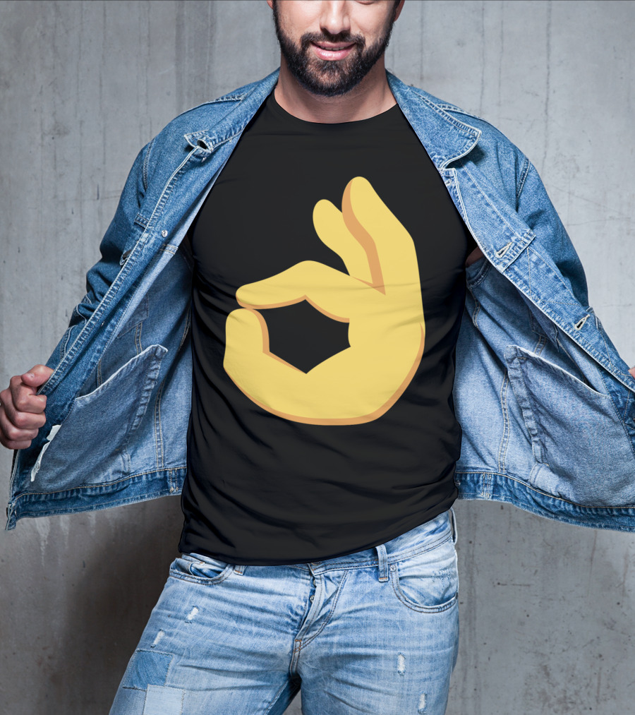 Emoji Ok Hand Sign Okay Yes Dank T-Shirt