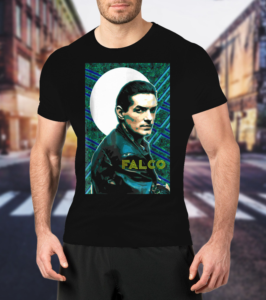 Falco Art Deco Retro Style Portrait T-Shirt