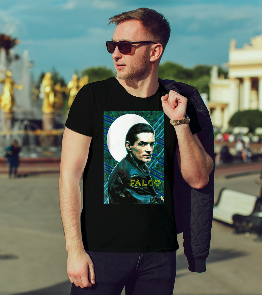 Falco Art Deco Retro Style Portrait T-Shirt