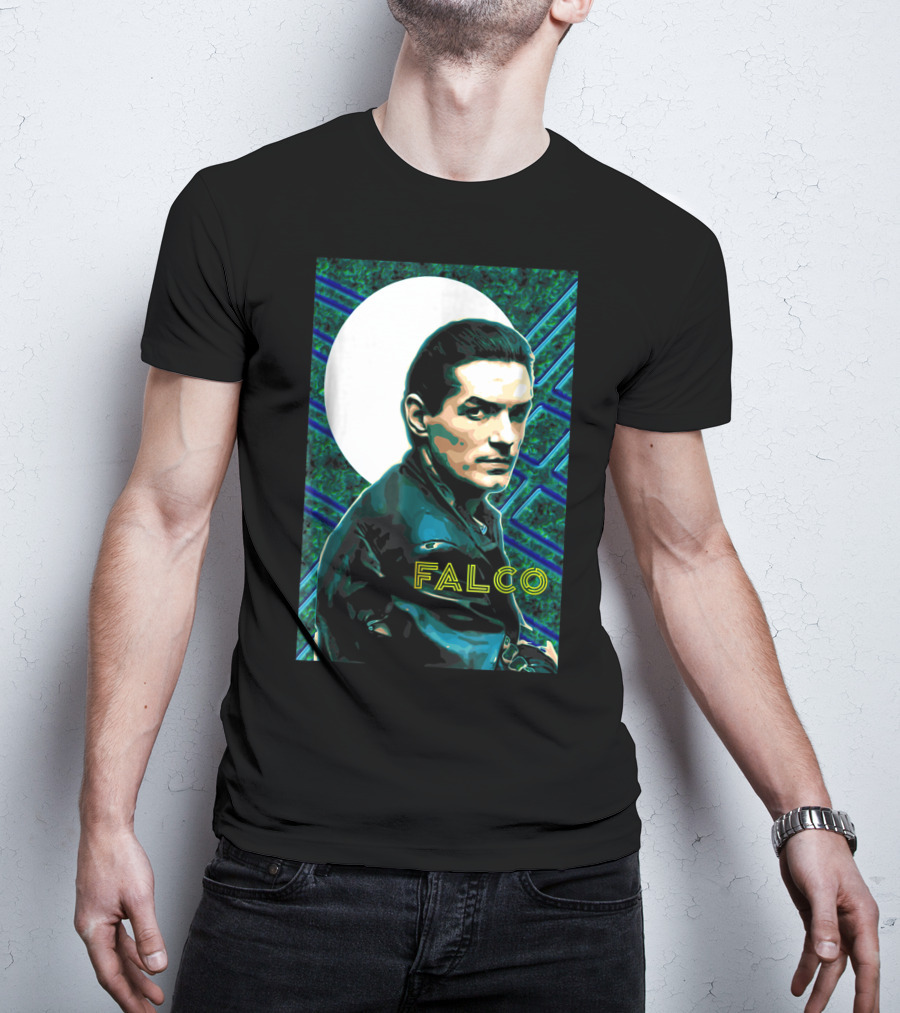 Falco Art Deco Retro Style Portrait T-Shirt