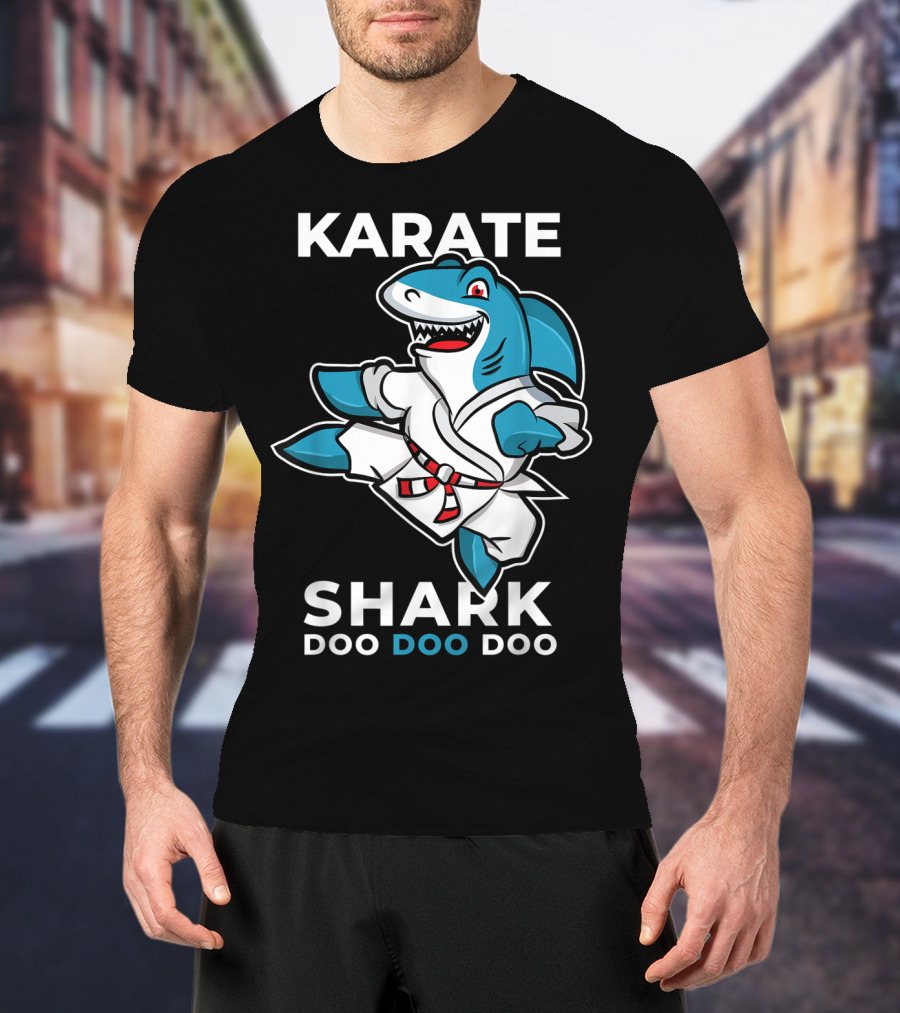 Karate Shark Doo Doo Doo Martial Arts Baby Shark T-Shirt