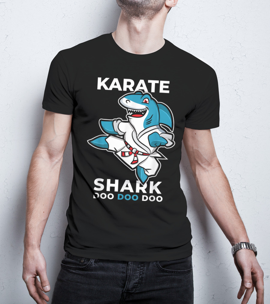 Karate Shark Doo Doo Doo Martial Arts Baby Shark T-Shirt