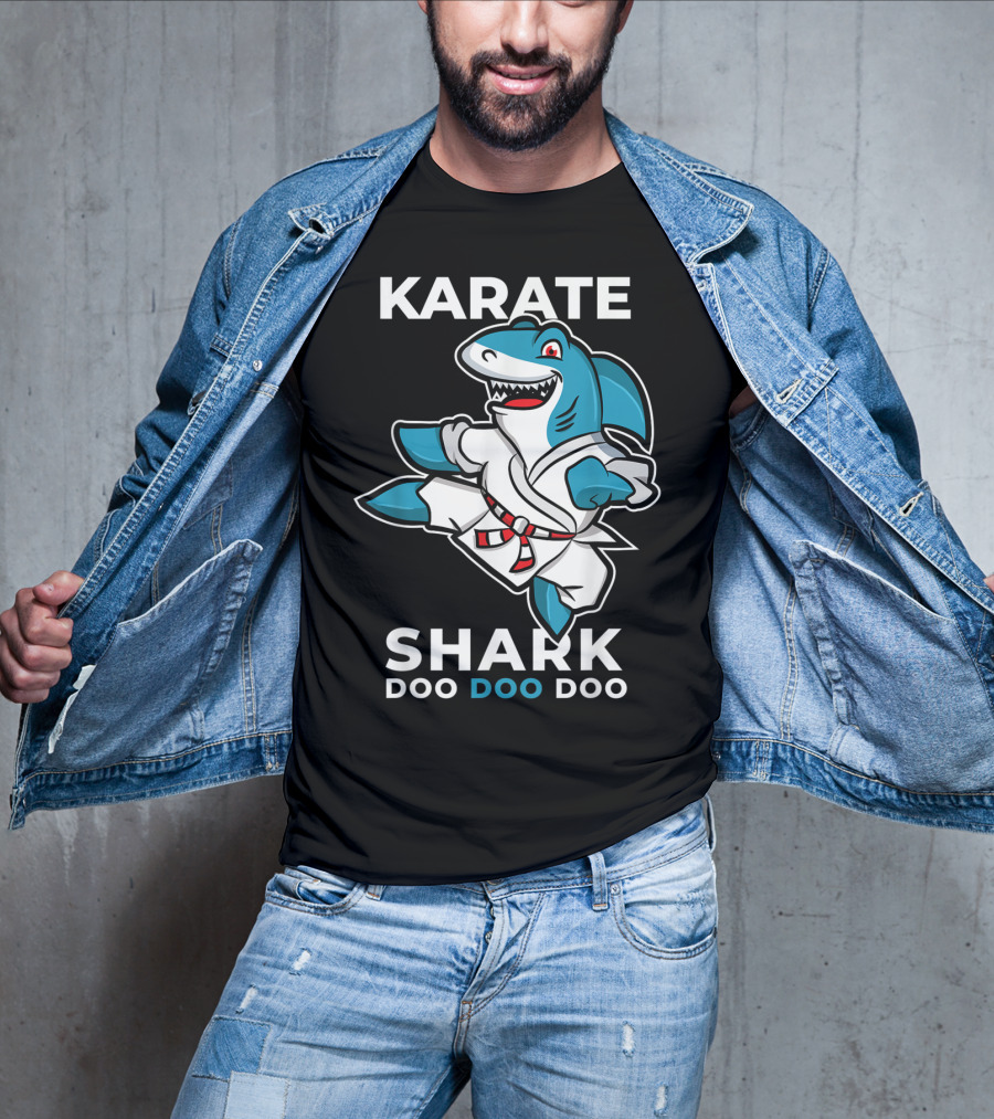 Karate Shark Doo Doo Doo Martial Arts Baby Shark T-Shirt