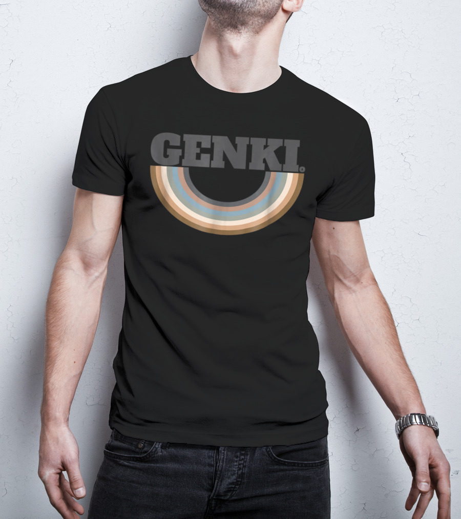 Genki Retro Styled Upside Down Rainbow T-Shirt
