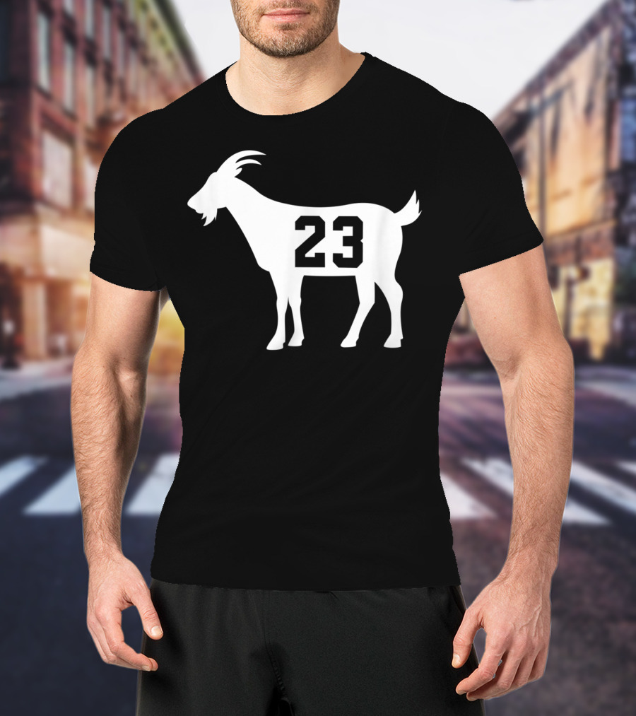 Goat 23 MJ Greatest Of All Time Basketball Legend Iconic Number T-Shirt