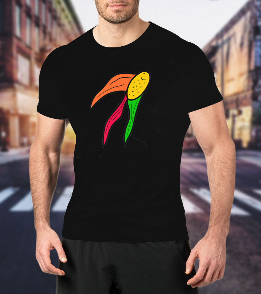 Goldfish Corn Fusion In Vibrant Colors T-Shirt