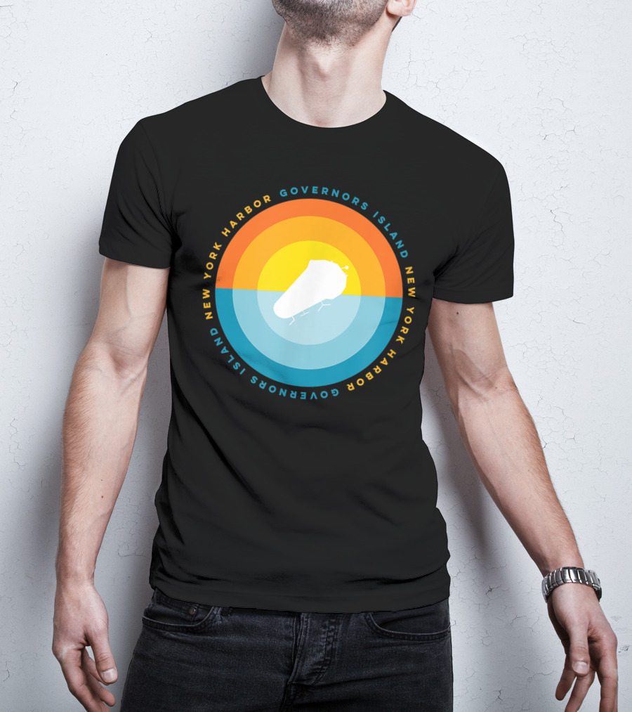 Governors Island New York Harbor Sunset T-Shirt