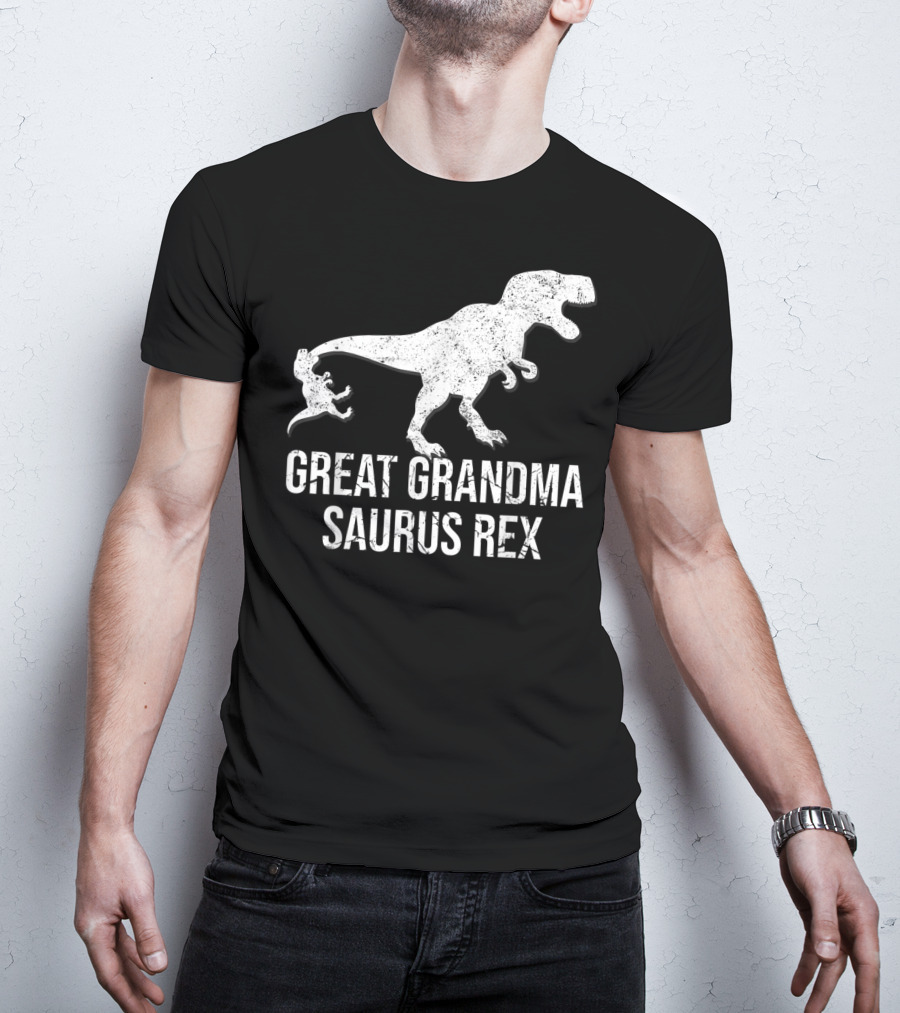 Great Grandma Saurus Rex Funny Grandma T-Rex Dinosaur T-Shirt