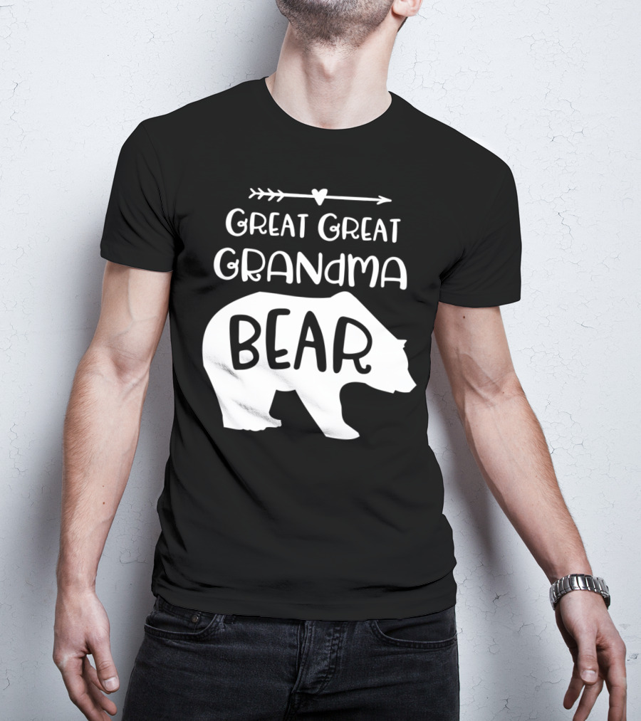 Great Great Grandma Bear Arrow Heart T-Shirt