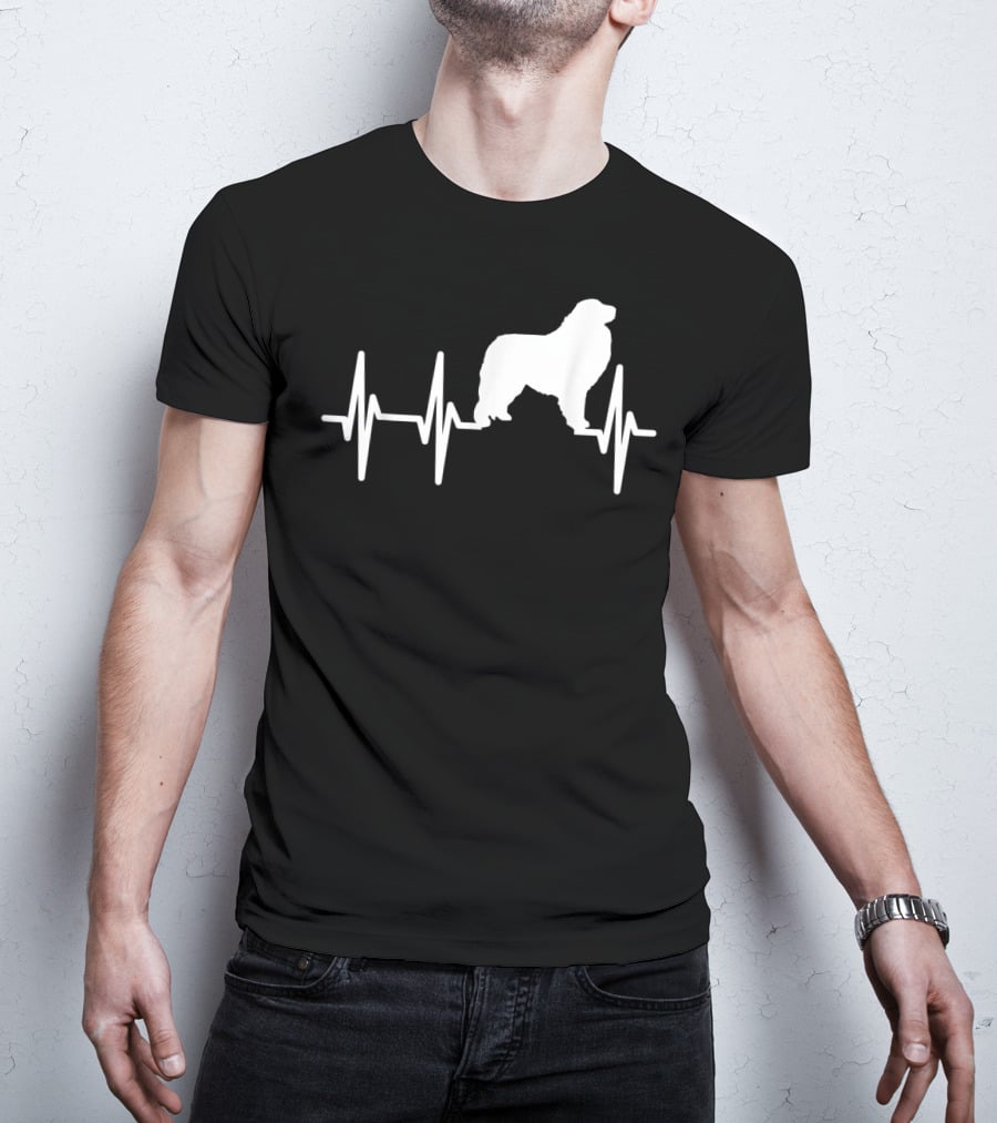 Great Pyrenees Heartbeat Dog Pet EKG Line T-Shirt