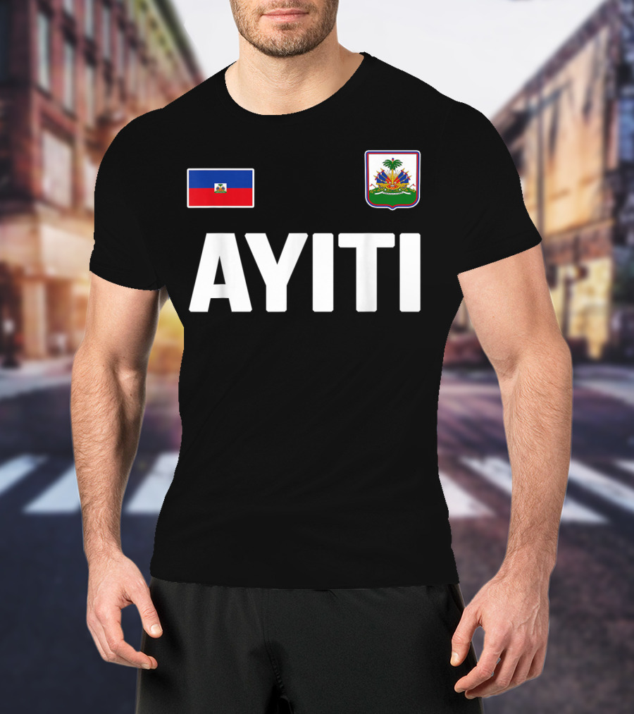 Ayiti Haiti Flag Souvenir Love Zoe Haitian Heritage T-Shirt