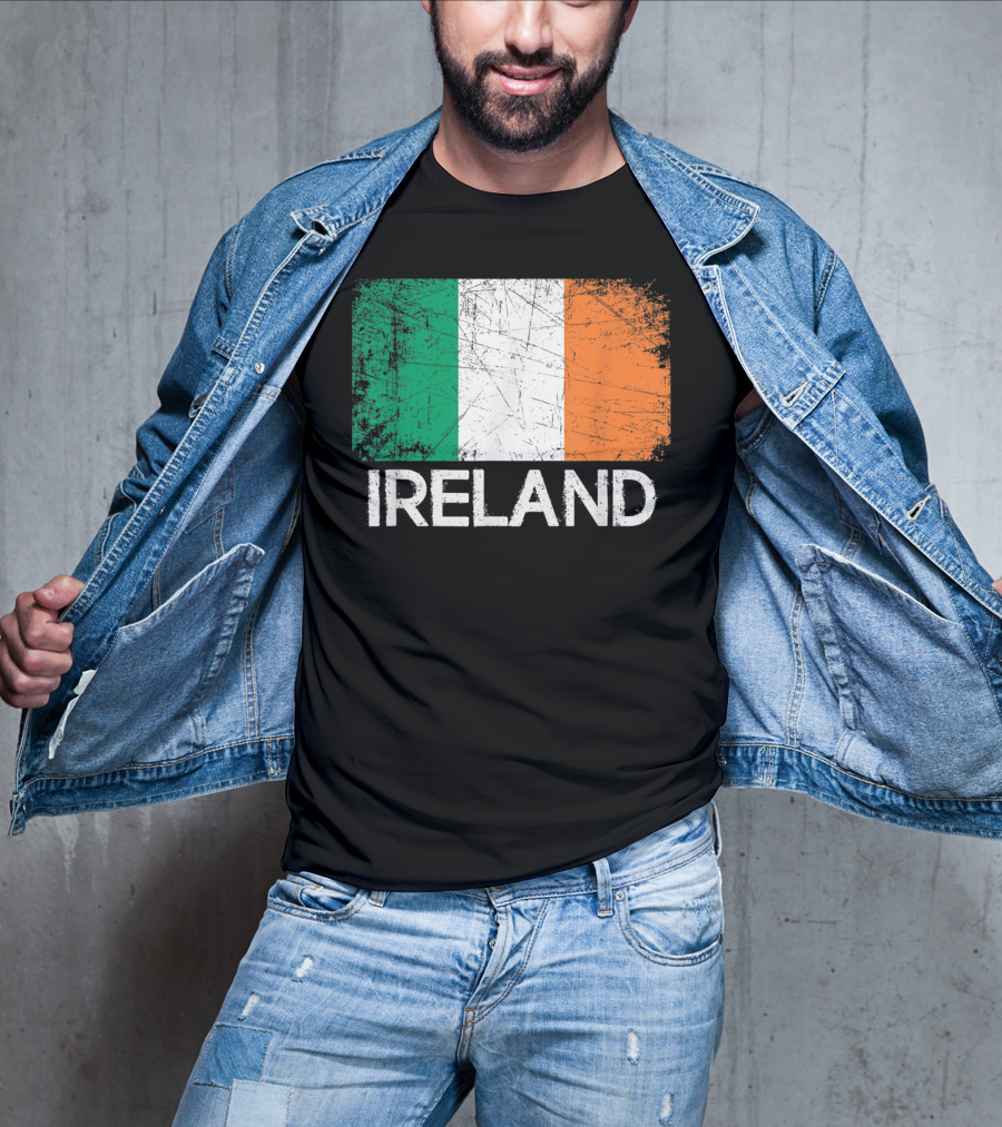 Ireland Flag Vintage T-Shirt