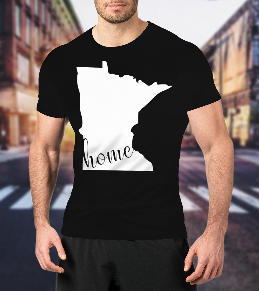 Minnesota Home State Map T-Shirt
